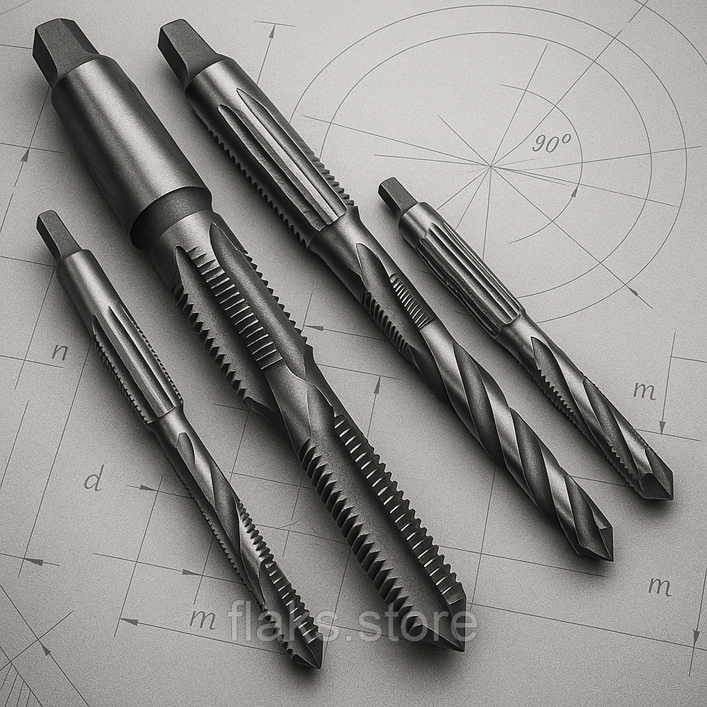 Мітчик м/р М 0.9 вик. 1 глухий круглий потовщений хвостовик ф=1.2 мм 21х4 Р6М5